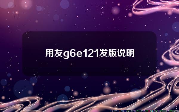 用友g6e 12.1发版说明(用友软件g6操作流程视频)