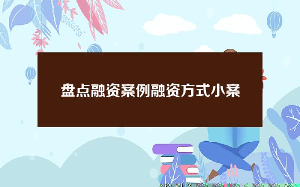 盘点 融资 案例(融资方式小案例)