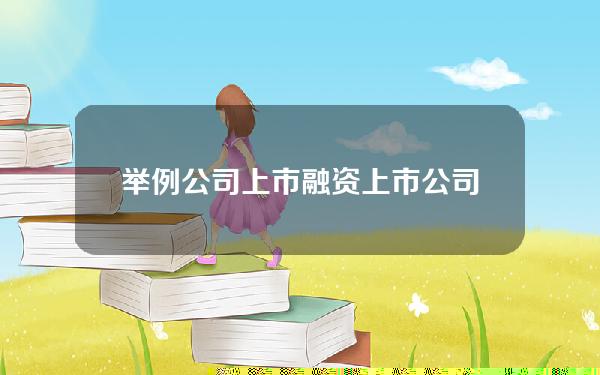 举例公司上市融资(上市公司融资过程)